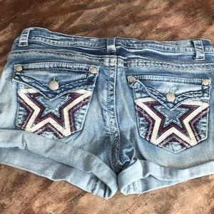 Paisley Sky Jean shorts